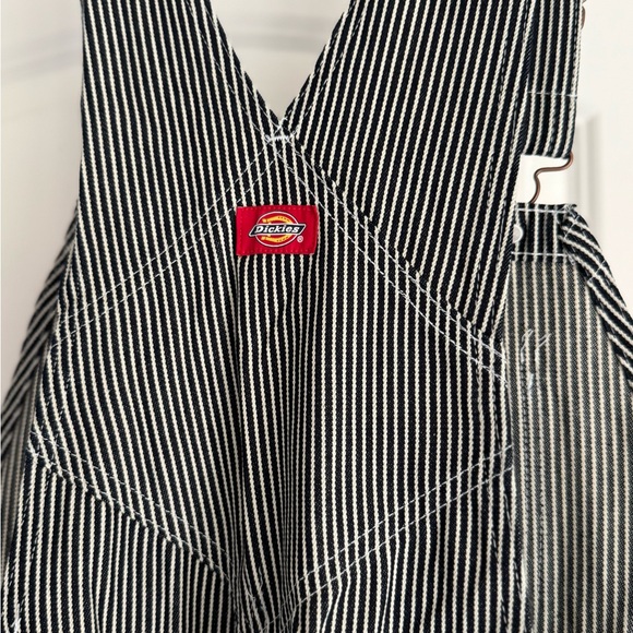 Brand New Dickies Black/White Striped Bib Overalls, 32X30 - Picture 10 of 10